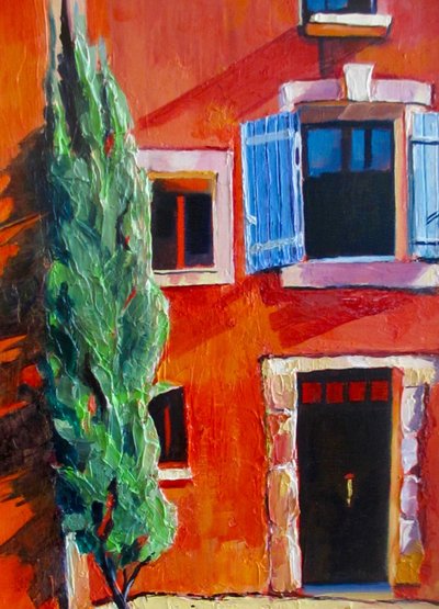 Maison rouge, volets bleus - Maxine Shore