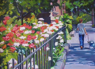 Promenade au soleil dans le jardin - Maxine Shore