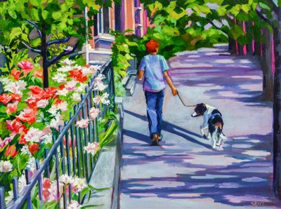 Une balade ensoleillée sur le trottoir - Maxine Shore