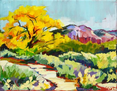 Un sentier aux couleurs chatoyantes de l