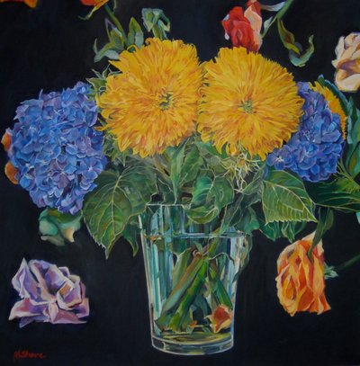 Nature morte florale éclatante - Maxine Shore