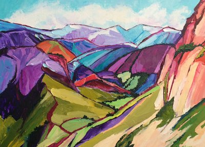 Un paysage montagneux plein de vie - Maxine Shore
