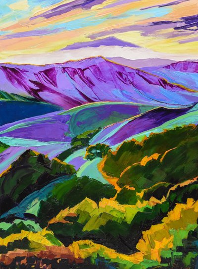Coucher de soleil flamboyant dans la vallée - Maxine Shore