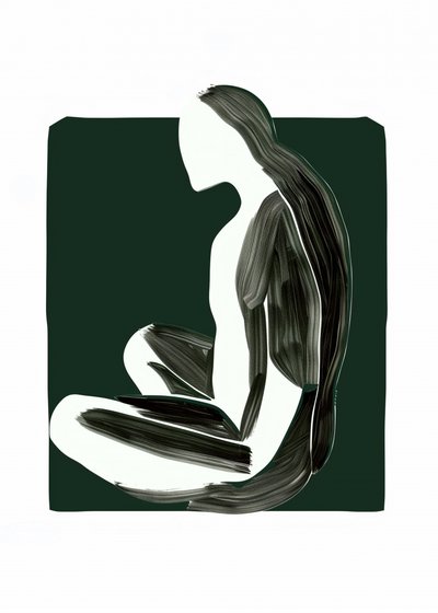 Figure assise, au calme - May Hilma