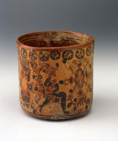 Vase cylindrique, vers 650-850 - Mayan Mayan