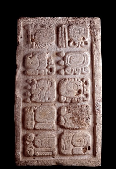 Art précolombien, civilisation maya, période classique : fragment d