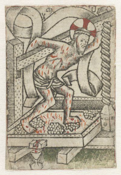 Christ dans le pressoir - Meester van het Martyrium der Tienduizend