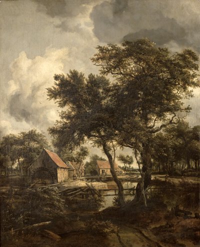 Le Moulin à eau, vers 1660 - Meindert Hobbema
