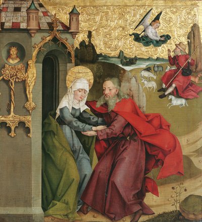 Rencontre de Joachim et Anne à la Porte Dorée - Meister der Divisio Apostolorum