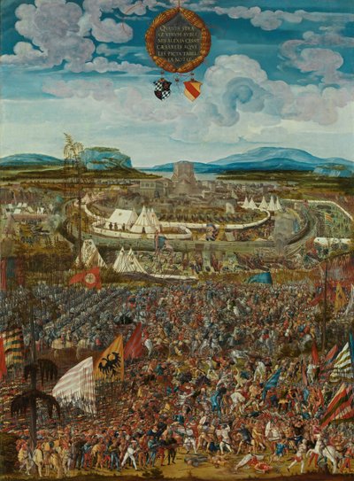 Allemand : Belagerung der Stadt Alesia Le siège ou la bataille anachronique d