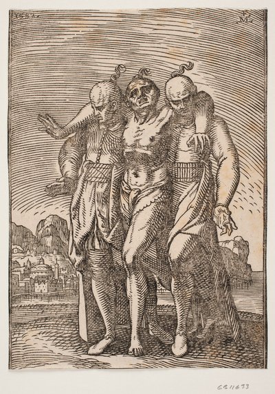 Homme à moitié vêtu avec une tresse à l