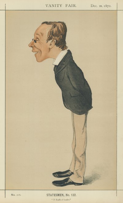 M. Henry Fawcett (lithographie en couleur) - Melchiorre Delfico