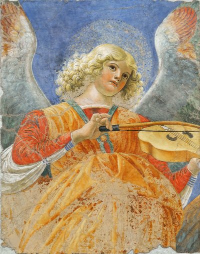 Ange musicien par Melozzo da Forli, vers 1480 (fresque) - Melozzo da Forli