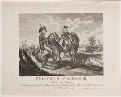 Frédéric-Guillaume II de Prusse et le maréchal général Möllendorf - Meno Haas