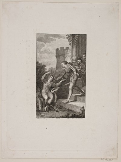 Scène de reconnaissance sur un escalier - Meno Haas