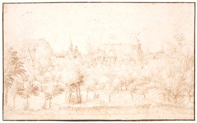 Un village derrière des arbres - Mesteren for de små landskaber