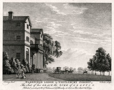 Wakefield Lodge dans la forêt de Whitlebury, Northamptonshire, 1774 - Michael Angelo Rooker