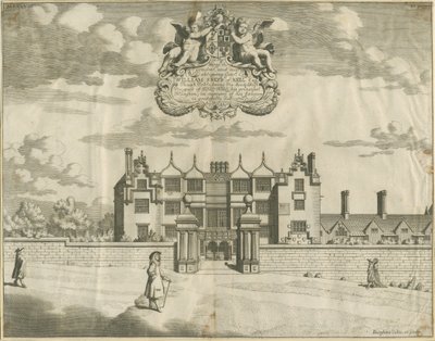 Keele Hall : gravure sur cuivre, nd [1653-1686] - Michael Burghers