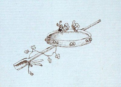 Dessin du carnet de croquis de Michael Faraday (plume et encre sur papier) - Michael Faraday