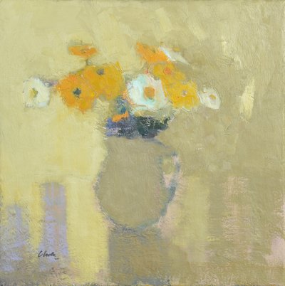 Fleurs du jardin clos, 2014 (huile sur lin) - Michael G. Clark