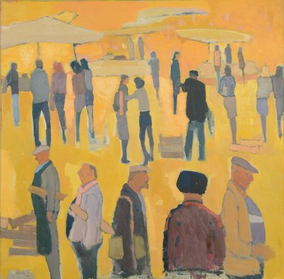 Jour de marché, 2017 (huile sur lin) - Michael G. Clark