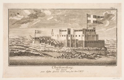Christiansborg sur la côte de Guinée, vue du nord-est - Michael Rössler