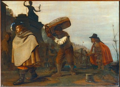 Gentihomme arrivant dans un port meridional ... - Michael Sweerts
