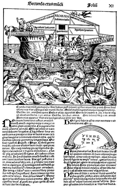 Page du livre La Chronique de Nuremberg, par Hartmann Schedel, 1493 - Michael Wolgemut