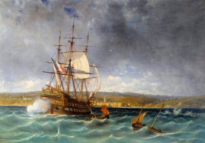 Le Vétéran entrant dans le port de Concarneau (détail) - Michel Bouquet