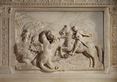 Saint Georges combattant le dragon ... - Michel Colombe