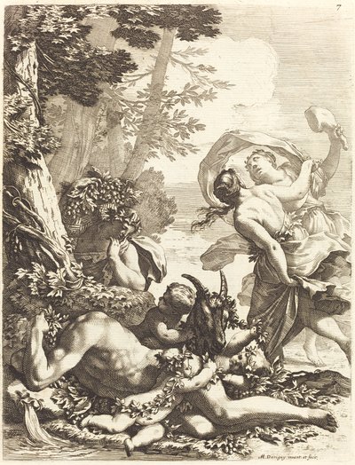 Bacchanale avec Bacchus endormi - Michel Dorigny