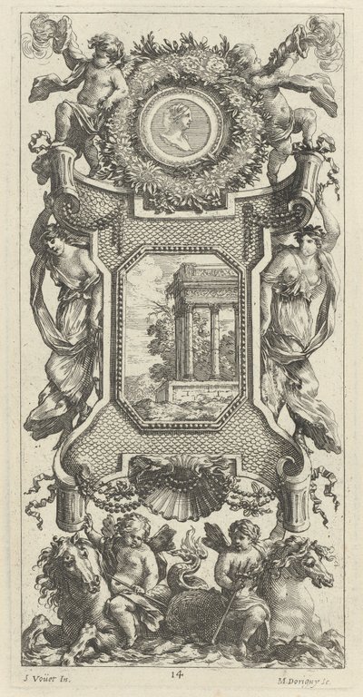 Panneau Ornemental Surmonté d