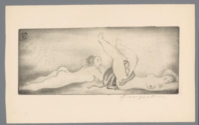 Ex libris de Gianni Mantero - Michel Fingesten (signed by artist)