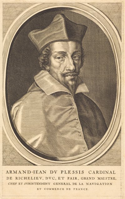 Armand Jean du Plessis, cardinal de Richelieu - Michel Lasne