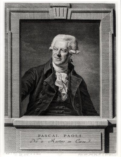 Portrait de Pascal Paoli, gravé par Benoit Louis Henriquez (1732-1806) 1793 - Michel Martin Drolling