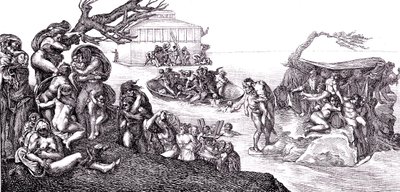 Le déluge - Michelangelo (after) Buonarroti