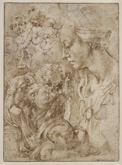 Études pour une Sainte Famille - Michelangelo