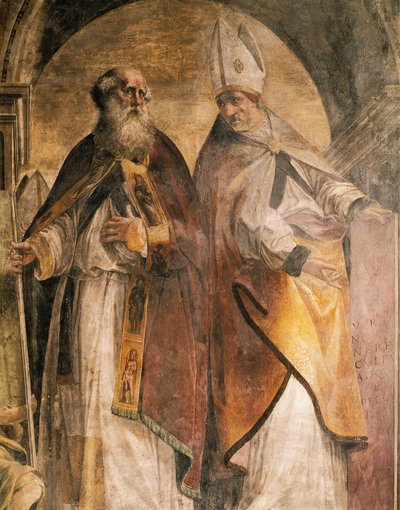 Antoine et Cyrille, détail des Pères et Docteurs de l