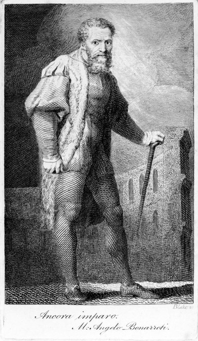 Ancora imparo, gravé par William Blake, illustration de 