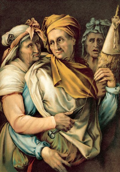 Le Parche (chromolitho) - Michelangelo Buonarroti