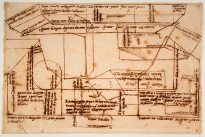 Croquis de blocs de marbre pour le tombeau de Jules II - Michelangelo Buonarroti