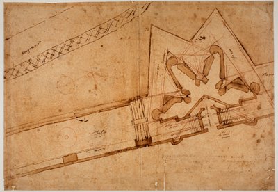 Étude de fortification pour la Porta al Prato - Michelangelo Buonarroti