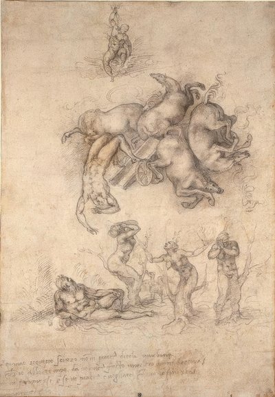 La Chute de Phaéton - Michelangelo Buonarroti