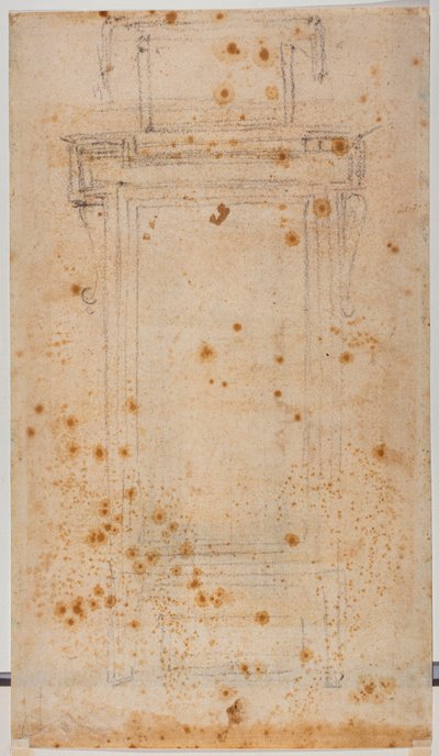 Conception de fenêtre et études pour le curtilage Laurentien - Michelangelo Buonarroti