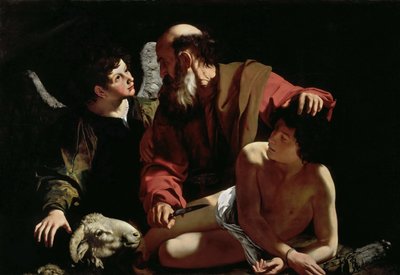 Abraham sacrifiant Isaac par Michelangelo Caravaggio (1571-1610) - Michelangelo Merisi da Caravaggio