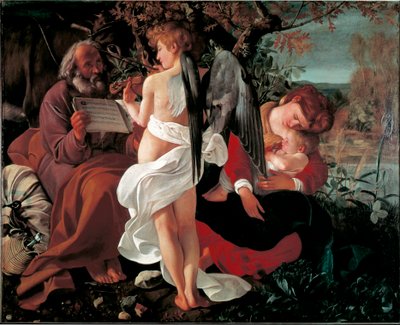 Repos pendant la fuite en Égypte - Michelangelo Merisi da Caravaggio
