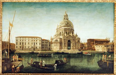 Santa Maria della Salute, Venise, avec gondoles sur le Grand Canal - Michele Marieschi
