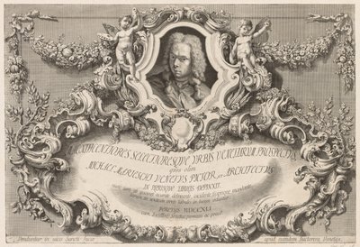 Vues de Venise : Frontispice - Page de titre - Michele Marieschi
