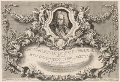Vues de Venise : Frontispice - Page de titre, 1741 - Michele Marieschi