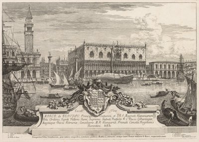 Vues de Venise : La Piazzetta et le Palais des Doges - Michele Marieschi